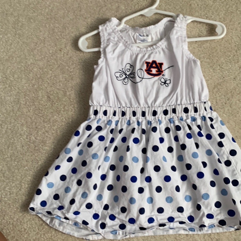Cute Auburn University embroidered girl toddler dress 2T EUC!